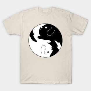 Yin and Yang Dogs T-Shirt